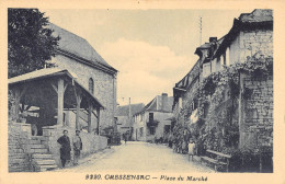 CPA 46 CRESSENSAC PLACE DU MARCHE - Other & Unclassified