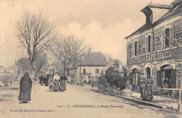 CPA 46 CRESSENSAC LA ROUTE NATIONALE - Other & Unclassified