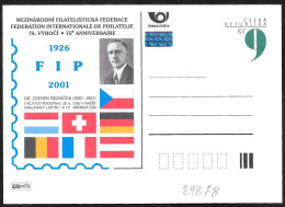 Repubblica Ceca/Czech Republic/République Tchèque: Intero, Stationery, Entier, Bandier, Flags, Drapeaux - Sobres