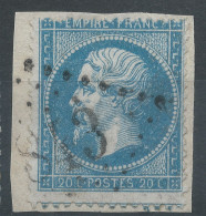 Lot N°76409   Variété/n°22/Fragment, Oblitéré GC 843 Chalonnes, Maine-et-Loire (47), Indice 4, Piquage - 1862 Napoléon III