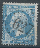 Lot N°76410   N°22, Oblitéré GC 627 Brie-Compte-Robert, Seine-et-Marne (73), Indice 4 - 1862 Napoléon III