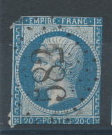 Lot N°76415   N°22, Oblitéré GC 582 Bourgueil, Indre-et-Loir (36), Indice 4, Gros Défaut De Dentelure - 1862 Napoléon III
