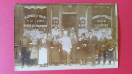 Carte Photo , Café Dejeuners Et Diners ,chambres Meublées , Vins Bières - Cafés