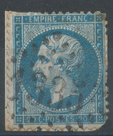 Lot N°76417   Variété/n°22/Fragment, Oblitéré GC 1335 Douarnenez, Finistère (28), Indice 4, Fond Ligné Horizontal - 1862 Napoléon III