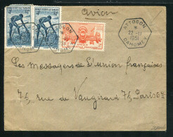 Rare Lettre D'Attagon Pour Paris ( 1951 ) - Cartas & Documentos