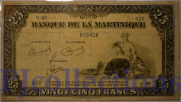 MARTINIQUE 25 FRANCS 1943/45 PICK 17 AVF - Altri – America