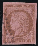 Guadeloupe - Colonies Générales N°18 - Oblitéré Losange 64 Points - Petit Pelurage Sinon TB - Used Stamps