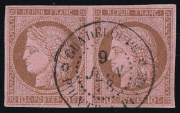 Guadeloupe - Colonies Générales N°18 Paire - Oblitéré CàD Pointe à Pitre - TB - Used Stamps