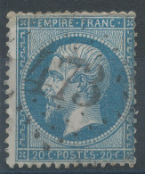 Lot N°76429   N°22, Oblitéré GC 473 Biarritz, Basses-Pyrénées (64), Indice 4 - 1862 Napoléon III
