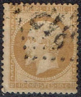 France - 1862 - Y&T N° 21, Oblitéré GC 347 Paris-Batignolle - 1862 Napoléon III