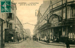 Delcampe - Cpa ARGENTEUIL 95 La Grand' Rue Près De La Rue Du Port - ( Angle Rues Paul Vaillant Couturier Et Borderel ) - Argenteuil