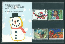 1981 Christmas. Children's Pictures Presentation Pack. - Presentation Packs