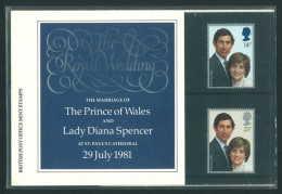 1981 Royal Wedding Presentation Pack. - Presentation Packs