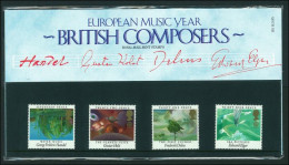 1985 Europa. European Music Year. British Composers Presentation Pack. - Presentation Packs