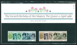 1986 60th Birthday Of Queen Elizabeth II Presentation Pack. - Presentation Packs