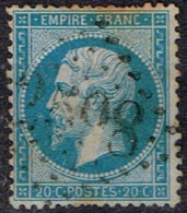 France - 1862 - Y&T N° 22, Oblitéré GC 2598 Nancy - 1862 Napoléon III