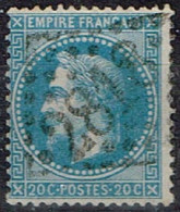 France - 1862 - Y&T N° 22, Oblitéré GC 2818 Perpignan - 1862 Napoléon III