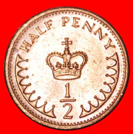 * LAST TYPE 1982-1984: UNITED KINGDOM GREAT BRITAIN  1/2 PENNY 1982! ELIZABETH II 1953-2022· LOW START! · NO RESERVE!!! - 1/2 Penny & 1/2 New Penny