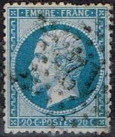 France - 1862 - Y&T N° 22, Oblitéré Etoile De Paris 12 - 1862 Napoléon III