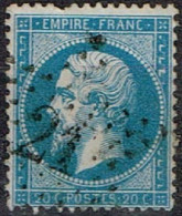 France - 1862 - Y&T N° 22, Oblitéré Etoile De Paris 21France - 1862 Napoléon III