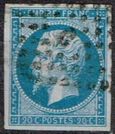 France - 1853 - Y&T N° 14 A, Oblitéré G Ou C, Ambulant ? - 1862 Napoléon III