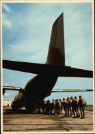 PARACHUTISME - Parachutiste - Grande Carte - Avion TRANSALL C 160, Embarquement - Militaria, Armée De L'air - Parachutisme