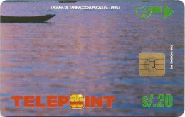 Peru - Telepoint - Yarinacocha Lake [Reverse AFP Megafondo (Puzzle 4/4)], 1993, 20Sol, 5.000ex, Used - Perú