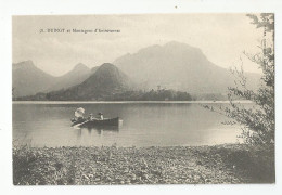 74 Haute Savoie Duingt Et Montagnes D'entrevernes Barque Promenade Harmonie - Duingt