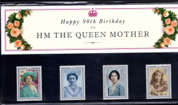 1990 90th Birthday Of Queen Elizabeth The Queen Mother Presentation Pack. - Presentation Packs