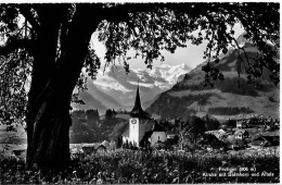 BERNE FRUTIGEN KIRCHE MIT BALMHORN UND ALTELS - Pas Circulé - Wehrli & Vouga No 1887 - Frutigen