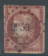 Lot N°76448   N°6 Carmin Foncé, Oblitéré PC 2953 Sully, Loiret (43), Indice 5, Clair, Déchirure, 2é Choix à - De 5% - 1849-1850 Ceres