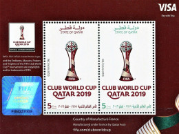 Hologram Holograms QR Code - FIFA Club World Cup Soccer Football Of 2019 In Qatar - Miniature Stamp Sheet MNH** - Holograms