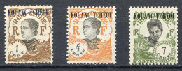 Réf 67 < -- KOUANG TCHEOU < Yvert  N° 56 + 59 + 62 * < Neuf Ch. * MH - Unused Stamps
