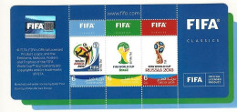 Hologram Holograms QR Code - FIFA Classics Stamp Sheet Qatar - Soccer World Cup In South Africa Russia & Brazil - Holograms