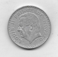 Vends Belles Pieces De Monnaies MONACO 5 FRANCS 1945 - 1922-1949 Luigi II