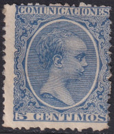 Spain 1889 Sc 257 España Ed 215 MH* Partial Gum - Nuevos