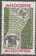 Andorre Français 1976 Michel 273 O Cote (2008) 1.00 € 100 Ans De La Première Liaison Téléphonique Cachet Rond - Gebruikt