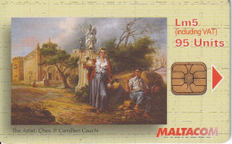 Nº 283 TARJETA DE MALTA DE UNA PINTURA - Malte