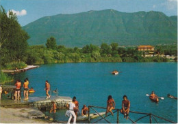 TELESE - BENEVENTO - STAZIONE TERMALE - IL LAGO CON BAGNANTI - RAGAZZI / BOYS / GARCONS -198? - Benevento