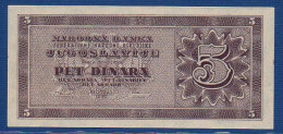 YUGOSLAVIA - P. 67R – 5 DINARA 1950 XF/aUNC,  NO S/n - Yougoslavie