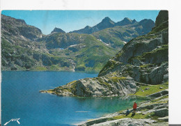 FRANCE ,HAUTE PYRENES ,VUE PANORAMIQUE,LAC,VALLE D'OSSAU - Ossun