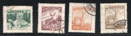 South Korea  1954  Animal Definitives  Sc 196-9  Used  - Korea, South