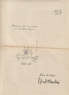 DISEGNO TECNICO - PALAZZO DEL VICARIATO - TAV. 11 - FIRMA BENITO MUSSOLINI - Publieke Werken