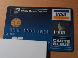 ANCIENNE CARTE A PUCE BANCAIRE PERIMEE BANQUE POPULAIRE !!! - Cartes Bancaires Jetables