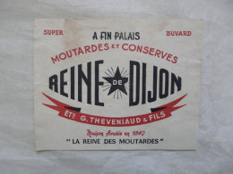 VIEUX PAPIERS - BUVARD : Moutardes Et Conserves REINE De DIJON - Mostard