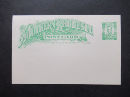 GB Kolonie Southern Rhodesia Post Card / Ganzsache Ungebraucht / 1/2 D Postage - Südrhodesien (...-1964)