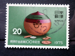 Japan - 1975 - Mi.nr.1272 - Used - 100 Years Postal Savings Bank - Piggy Bank, Coin - Usados