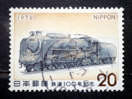 Japan - 1972 - Mi.nr.1164 - Used - 100 Years Japanese Railway - Steam Locomotive - Oblitérés