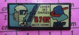 716a Pin's Pins / Beau Et Rare / EDF / SDE 87 CAHIER DES CHARGES HAUTE-VIENNE - EDF GDF