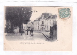 CPA :  14 X 9  -  AIGNAY-LE-DUC. - Place De L'Hôtel De Ville - Aignay Le Duc